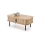 CASA Coffee Table 90 x 50 cm Brown/Black
