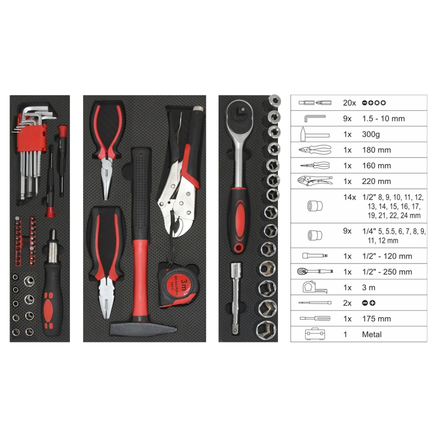 Case with tools 63 pcs