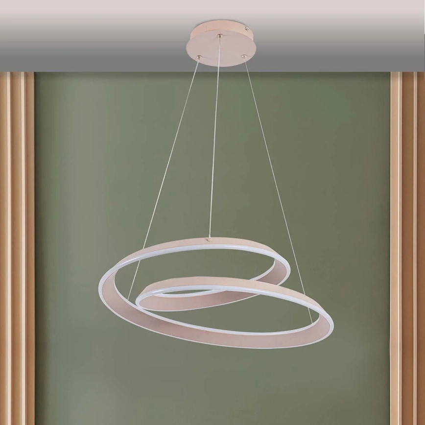 CASHMERE LED Cable Pendant, 75W/230V, Ø 60 cm, White