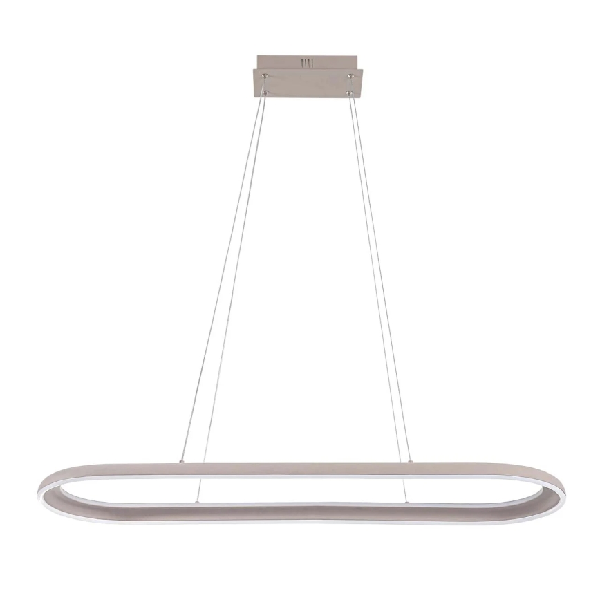 CASHMERE LED cable-suspended chandelier LED/80W/230V 30x100 cm White
