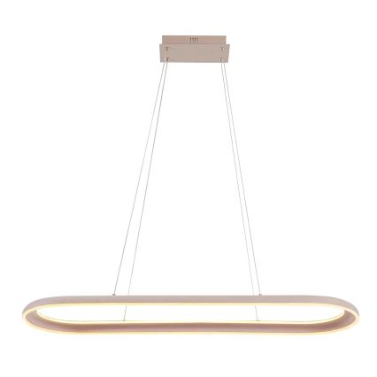 CASHMERE LED cable-suspended chandelier LED/80W/230V 30x100 cm White