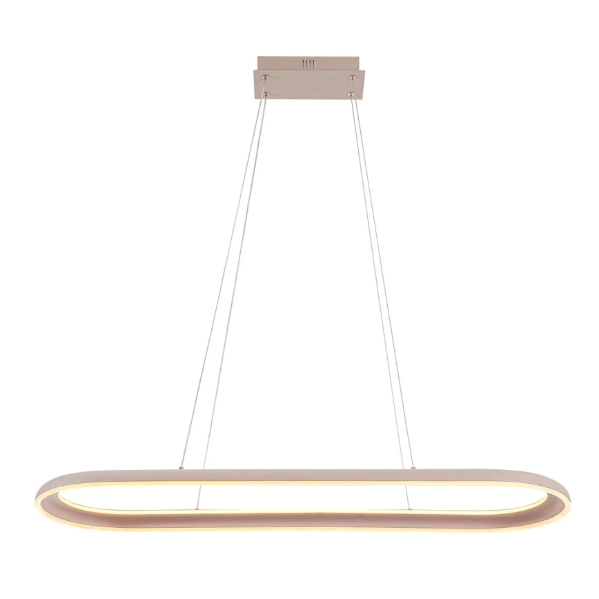 CASHMERE LED cable-suspended chandelier LED/80W/230V 30x100 cm White