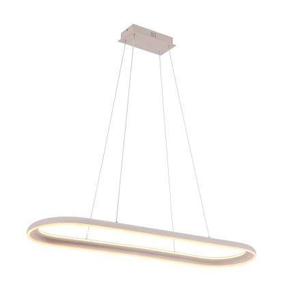 CASHMERE LED cable-suspended chandelier LED/80W/230V 30x100 cm White