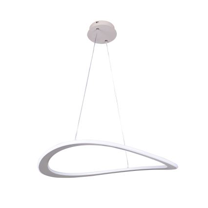 CASHMERE LED pendant light on cable, LED/40W/230V, Ø 59.5 cm, white