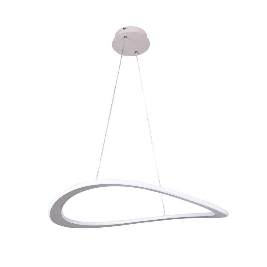 CASHMERE LED pendant light on cable, LED/40W/230V, Ø 59.5 cm, white