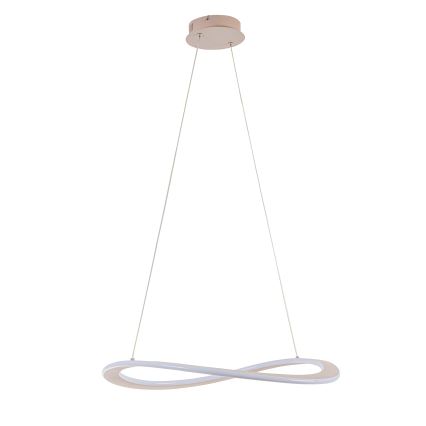 CASHMERE LED pendant light on cable, LED/40W/230V, Ø 59.5 cm, white