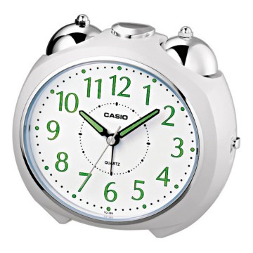 Casio - Alarm clock 1xLR14 white/shiny chrome