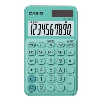 Casio - Pocket calculator 1xLR54 green