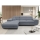 CASTELO left-hand L-shaped sofa bed with storage, dark grey