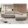 CASTELO Right-hand L-shaped Corner Sofa Bed with Storage, Gray