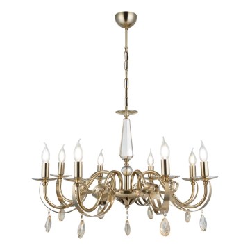CASTRO 8xE14/40W/230V pendant light, gold