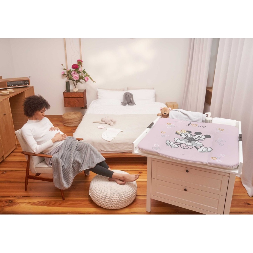 CebaBaby - Changing mat triangular DISNEY 75x72 cm pink