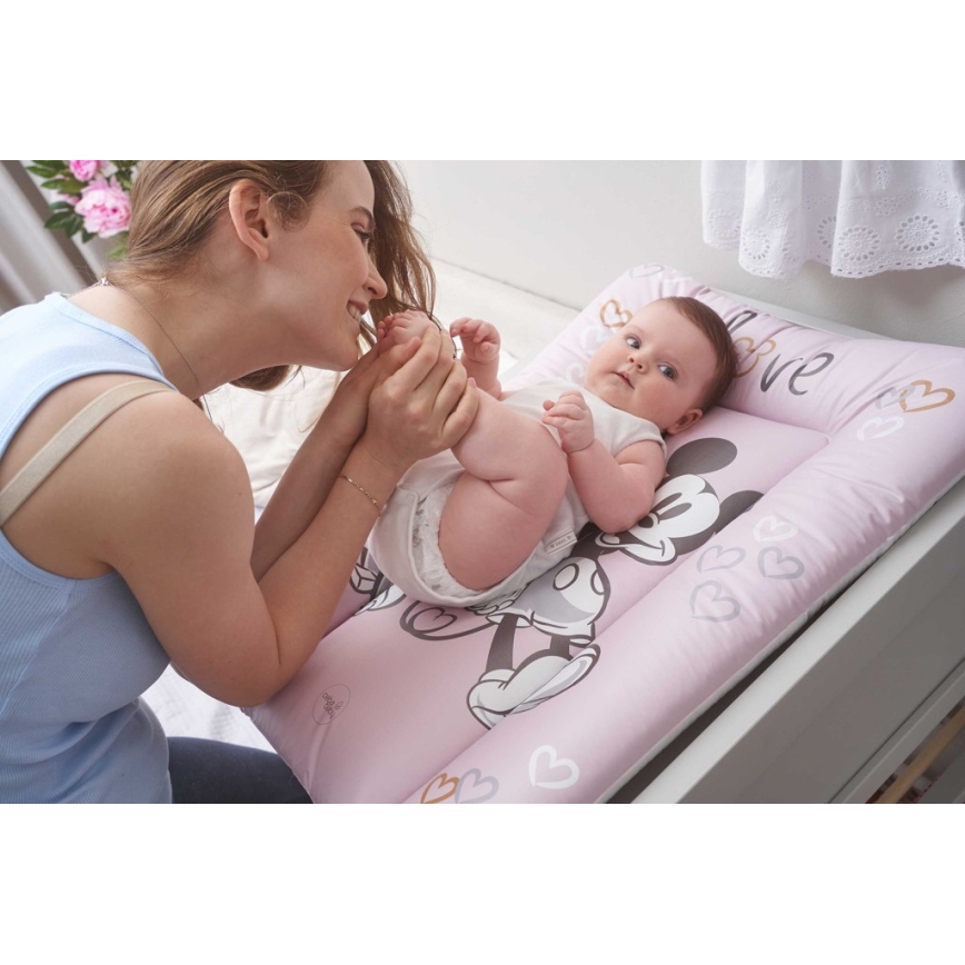 CebaBaby - Changing mat triangular DISNEY Disney 50x70 cm pink