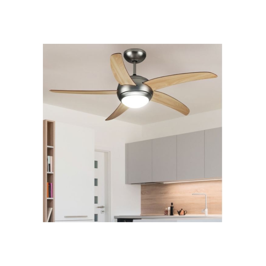 Ceiling fan 2xE27/20W/230V d. 132 cm + remote control