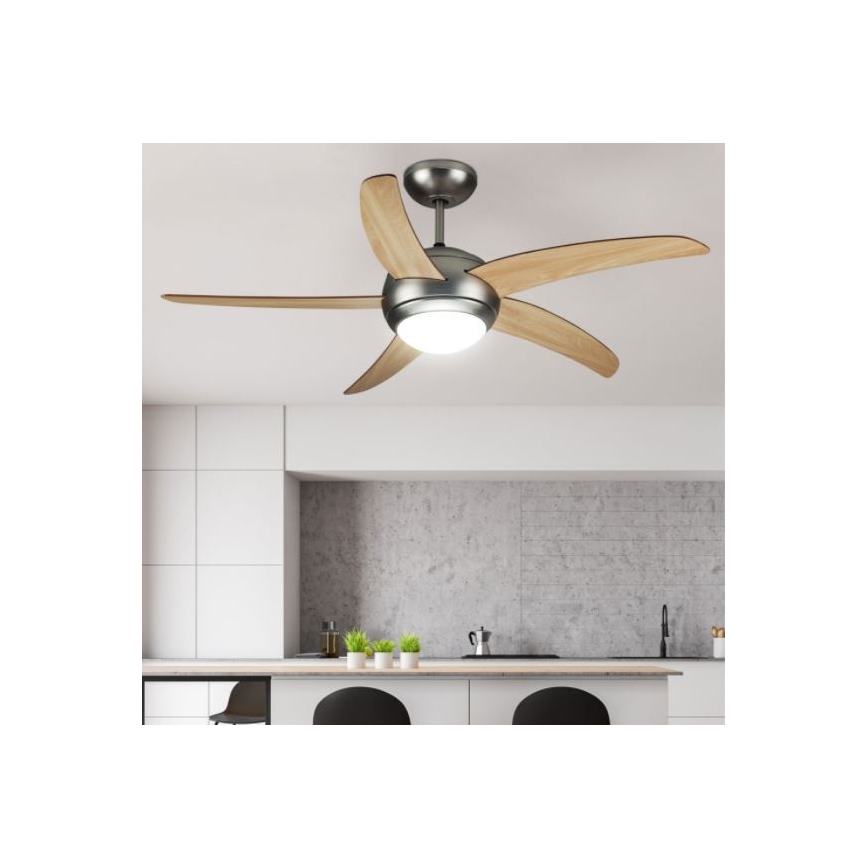 Ceiling fan 2xE27/20W/230V d. 132 cm + remote control