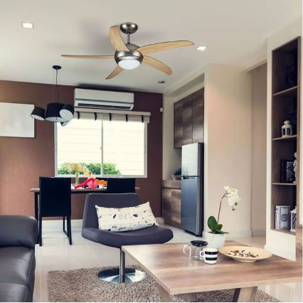 Ceiling fan 2xE27/20W/230V d. 132 cm + remote control