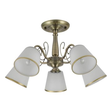 Ceiling lamp LOSANNA 5xE14/40W/230V brass