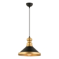 Ceiling lamp MONZA 1xE27/40W/230V diameter 30 cm black/gold