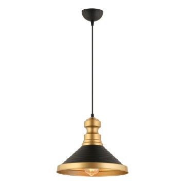 Ceiling lamp MONZA 1xE27/40W/230V diameter 30 cm black/gold