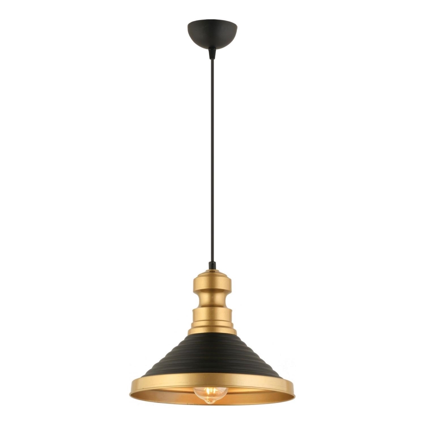 Ceiling lamp MONZA 1xE27/40W/230V diameter 30 cm black/gold