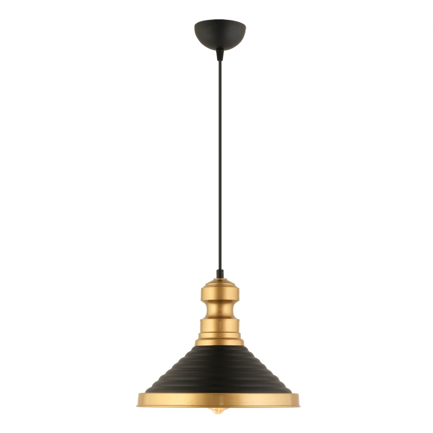 Ceiling lamp MONZA 1xE27/40W/230V diameter 30 cm black/gold