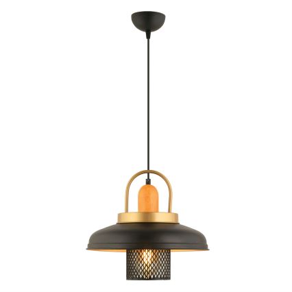 Ceiling lamp MONZA 1xE27/40W/230V diameter 32 cm black/gold