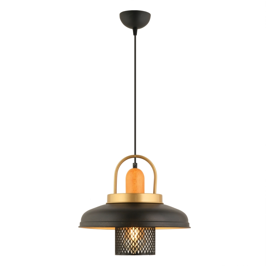 Ceiling lamp MONZA 1xE27/40W/230V diameter 32 cm black/gold