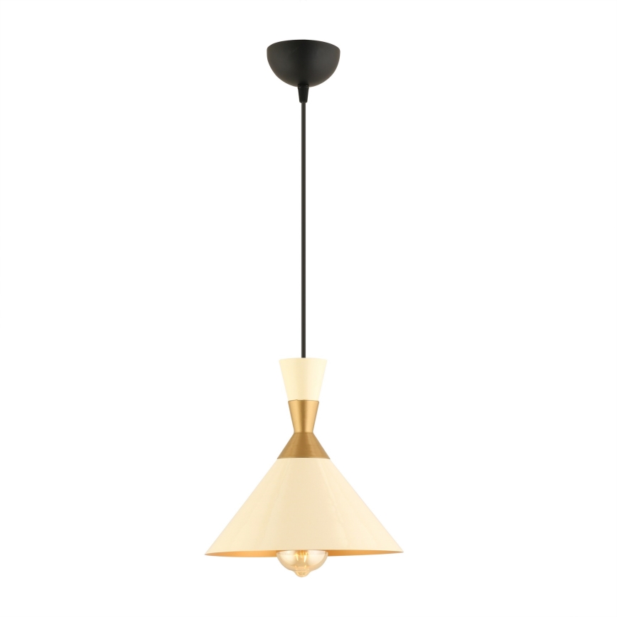 Ceiling lamp MONZA 1xE27/40W/230V Ø 25 cm cream/gold