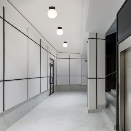 Ceiling lamp MOONLIGHT 1xE27/15W/230V Ø 16 cm black