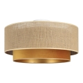 Ceiling lamp SARTA 1xE27/60W/230V Ø 45 cm copper/jute