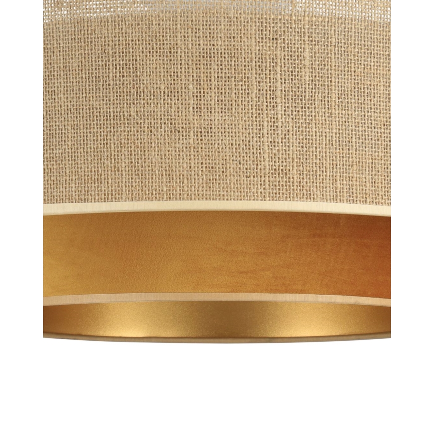 Ceiling lamp SARTA 1xE27/60W/230V Ø 45 cm copper/jute