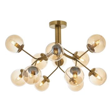 Ceiling Lamp VARANA 12xE14/40W/230V bronze