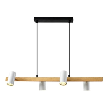Ceiling lamp XILO 4xGU10/25W/230V beech/white