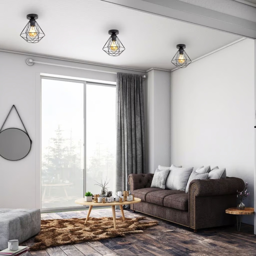 Ceiling light 1xE27/40W/230V black