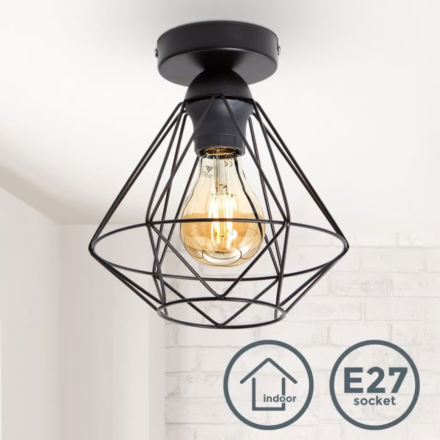 Ceiling light 1xE27/40W/230V black