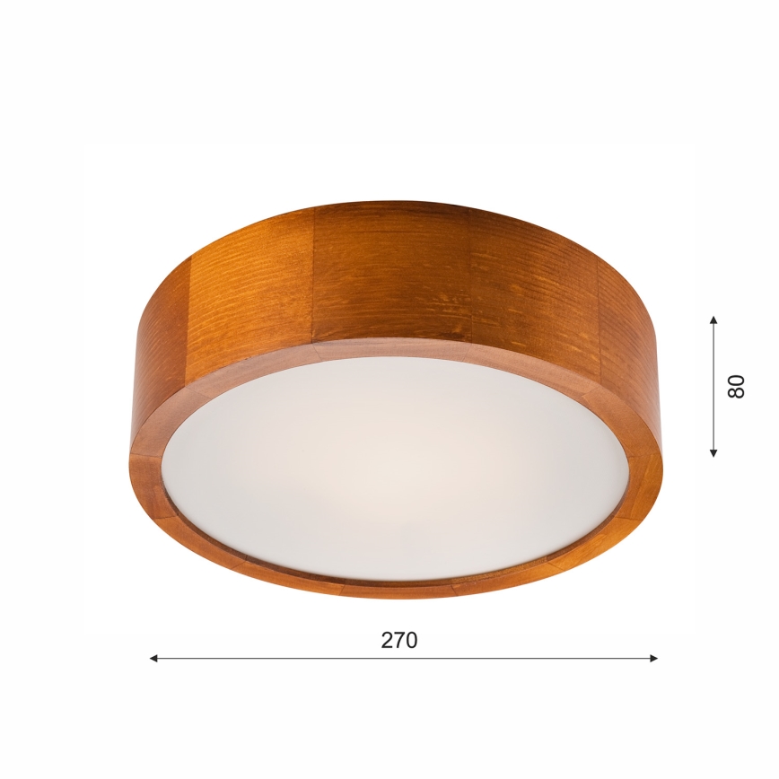 Ceiling light 1xE27/60W/230V pine - FSC certified
