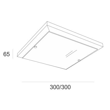 Ceiling light 1xE27/60W/230V beech