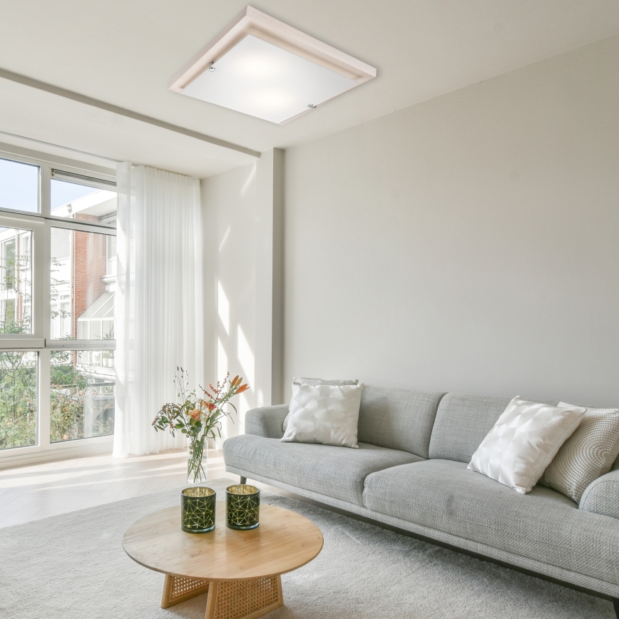 Ceiling light 1xE27/60W/230V beech