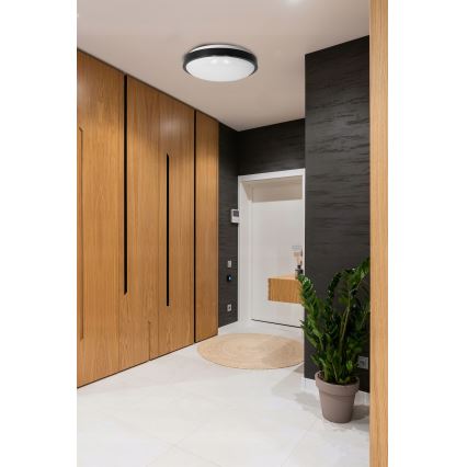 Ceiling light 2xE27/40W/230V Ø 29.5 cm black