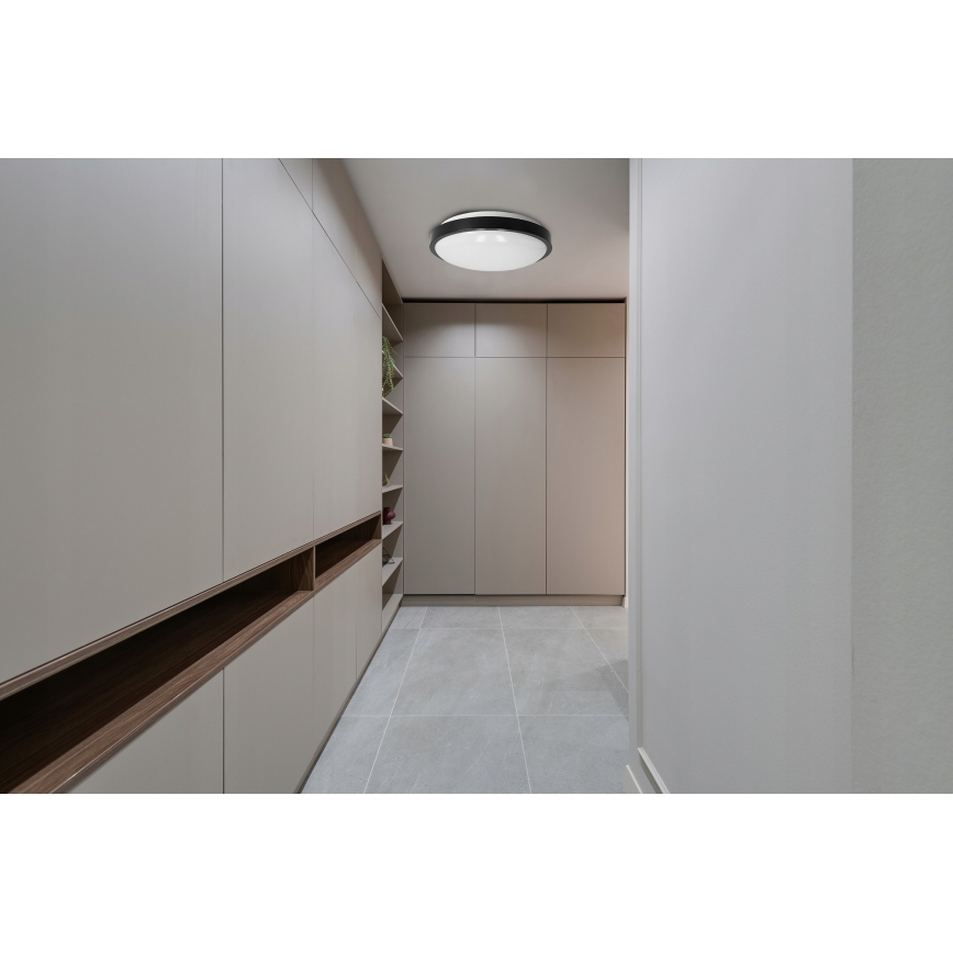 Ceiling light 2xE27/40W/230V Ø 29.5 cm black