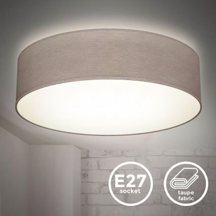 Ceiling light 2xE27/40W/230V Ø 38 cm beige