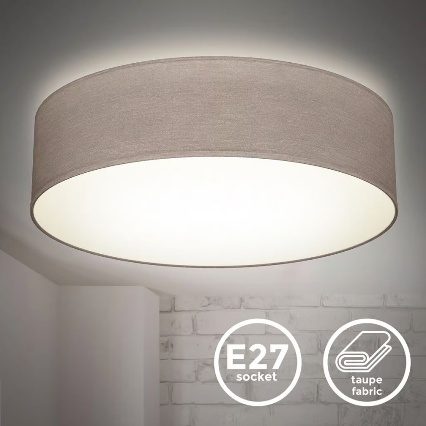 Ceiling light 2xE27/40W/230V Ø 38 cm beige