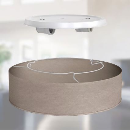 Ceiling light 2xE27/40W/230V Ø 38 cm beige