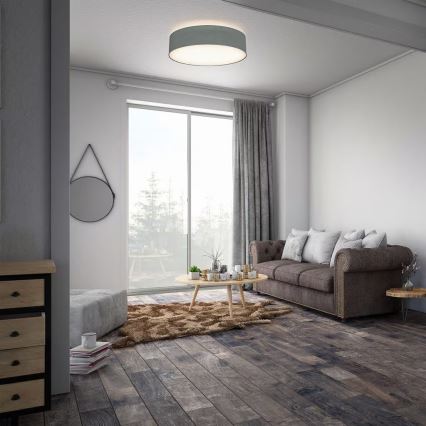 Ceiling light 2xE27/40W/230V Ø 38 cm grey