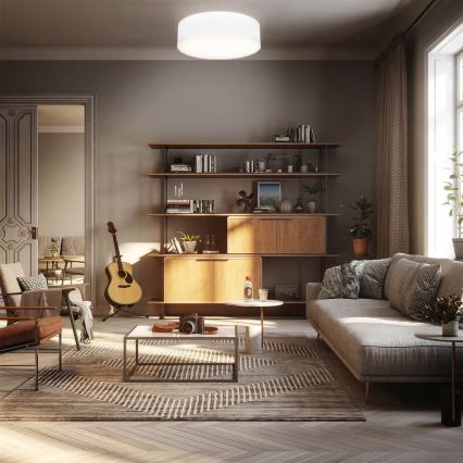 Ceiling light 2xE27/40W/230V Ø 38 cm white