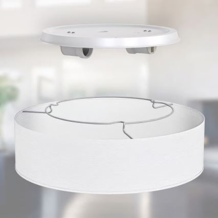 Ceiling light 2xE27/40W/230V Ø 38 cm white