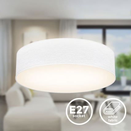 Ceiling light 2xE27/40W/230V Ø 38 cm white