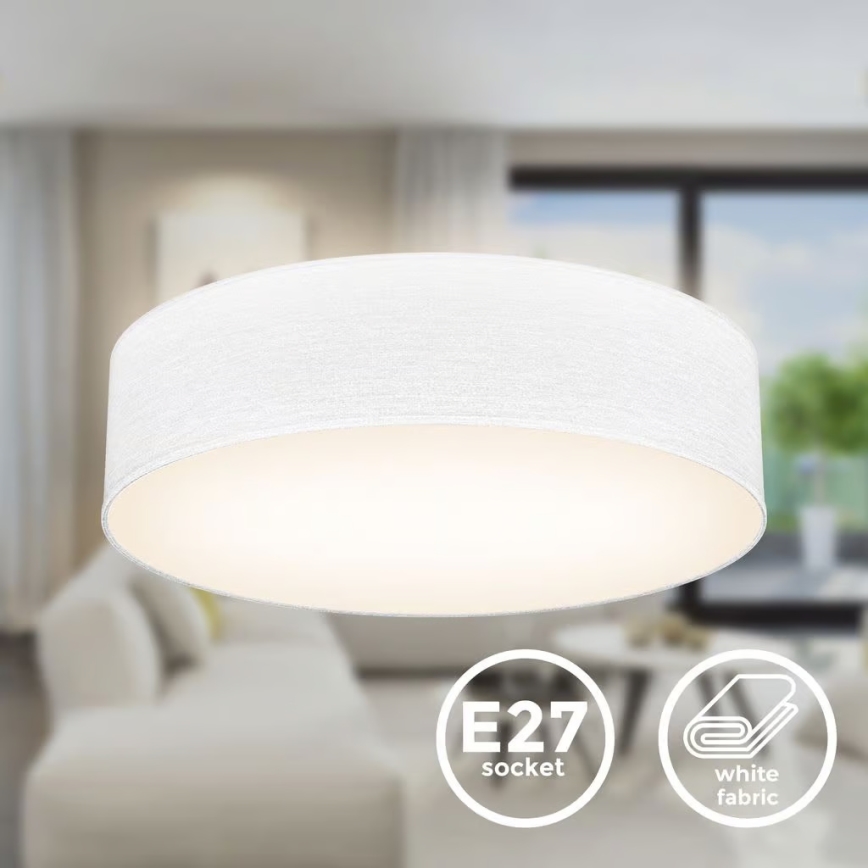 Ceiling light 2xE27/40W/230V Ø 38 cm white