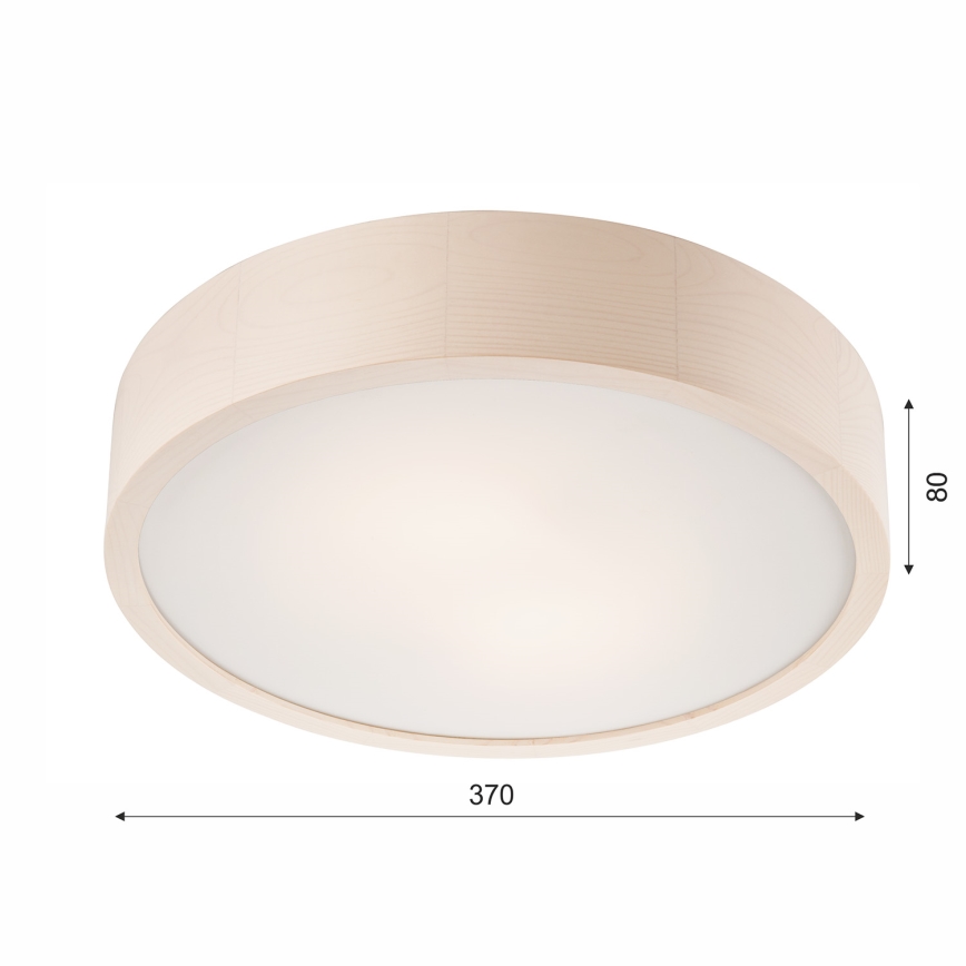 Ceiling light 2xE27/60W/230V pine - FSC certified