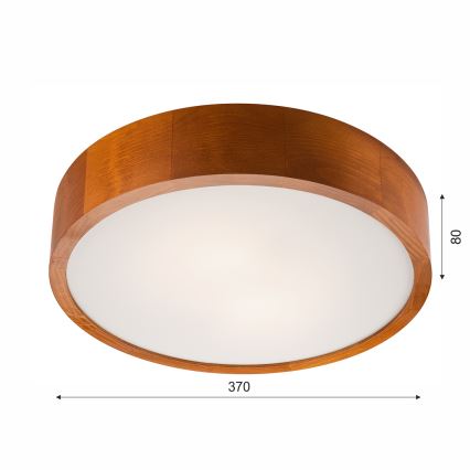 Ceiling light 2xE27/60W/230V pine - FSC certified